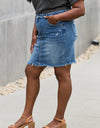 RISEN Amelia Full Size Denim Mini Skirt