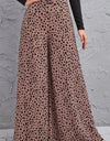 Animal Print High-Rise Culottes