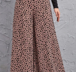 Animal Print High-Rise Culottes