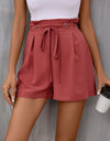 Tied High Waist Shorts