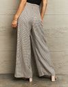 Plaid Wide Leg Pants