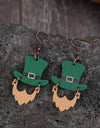 Wooden Hat Shape Dangle Earrings