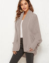 Open Front Batwing Sleeve Cardigan