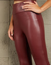 PU High Waist Straight Pants