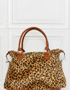 Animal Print Brushed Weekender Bag