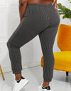 Blumin Apparel Full Size Easy Living Ribbed Joggers