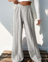 Elastic Waist Wide Leg Pants