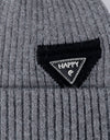 HAPPY Contrast Beanie