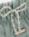 Nicole Lee USA Pearl Bow Chain Strap Purse