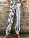 Printed Elastic Waist Pants