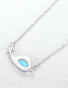 Opal Dolphin 925 Sterling Silver Necklace