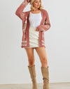 VERY J/Loveriche Open Front Long Sleeve Cardigan