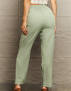 Tie Waist Long Pants