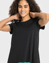 Tie Back Short Sleeve Sports Tee