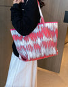 Printed PU Leather Tote Bag