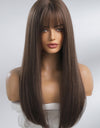 Full Machine Long Straight Synthetic Wigs 26''