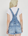 RISEN Distressed Raw Hem Denim Overalls