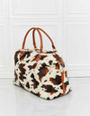 Animal Print Plush Weekender Bag