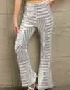 Double Take Sequin High Waist Flared Pants