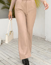 Drawstring Wide Leg Long Pants