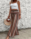 Printed Wide Leg Pants