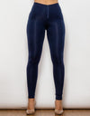 Full Size Zip Detail High Waist Leggings