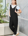 Double Take Full Size Sleeveless Straight Jumpsuit