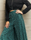 Printed Wide Leg Long Pants