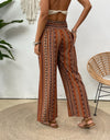 Printed Wide Leg Pants