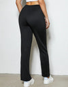 Slit Elastic Waist Pants