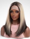 13*2" Lace Front Wigs Synthetic Long Straight 16" 150% Density