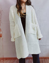 Open Front Long Sleeve Cardigan with Pockets