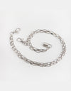 Double Layered Iron Chain Belt with Lock Charm