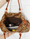 Animal Print Brushed Weekender Bag