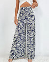 Printed Wide Leg Pants