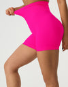 High Waist Wide Waistband Active Shorts