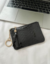 PU Leather Tassel Trim Card Case