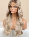 13*2" Wave Lace Front Synthetic Wigs in Gold 26" Long 150% Density