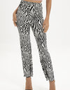 Zebra Print Straight Leg Pants