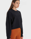 Textured Dropped Shoulder Sports Top