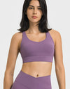 Breathable Crisscross Back Sports Bra