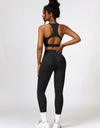 Cutout Cropped Sport Tank and Leggings Set