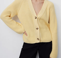 Raglan Sleeve Button Down Cardigan