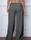 Drawstring Waist Pants with Pockets