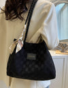 Braided Strap Polyester Tote Bag