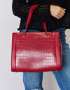 David Jones Texture PU Leather Handbag