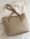 Textured PU Leather Handbag