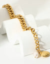 18K Gold-Plated Curb Chain Bracelet