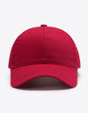 Plain Adjustable Cotton Baseball Cap