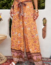 Bohemian Tie Waist Palazzo Pants